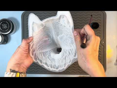 Видео: #125 Форма для головы волка из эпоксидной смолы @BondCraftor Deep Pour Resin