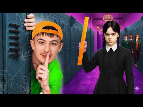 Видео: МЫ ЗАСТРЯЛИ В ШКОЛЕ WEDNESDAY НА 24 ЧАСА!