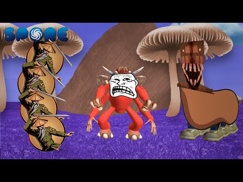 Видео: SPORE #2 | МОНСТР + ОТШЕЛЬНИКИ | Прохождение [Агрессия]