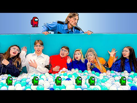 Видео: Игра AMONG US  С Охранником В Реальной Жизни ! **4 часть**