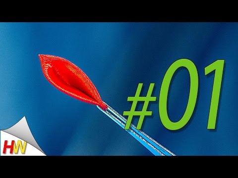 Видео: Острый лепесток "Канзаши"/Acute petal "kanzashi/Petals kanzashi