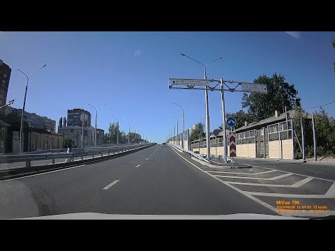 Видео: Нижний Новгород. Проспект Гагарина - улица Новикова-Прибоя - улица Циолковского - улица Новые Пески.