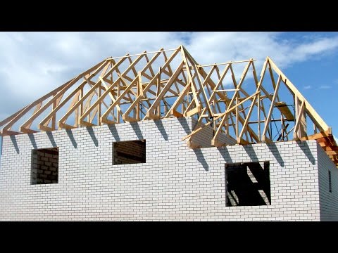Видео: HR: Строительство крыши дома (1/2) SketchUp + Фотоотчет