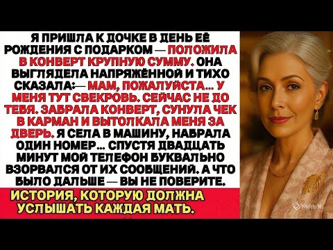 Видео: Я ПЛАКАЛА, ЧИТАЯ! На дне рождения дочка сказала: "Тебе здесь не место" — и вытолкала меня за дверь…
