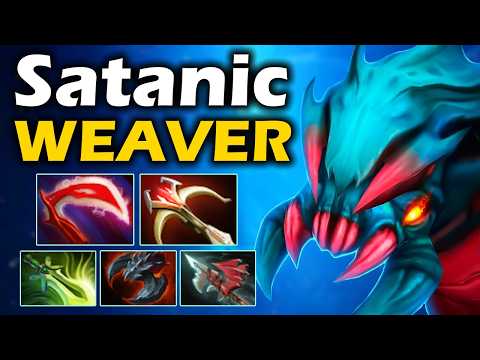 Видео: Сатаник на Вивере, играет в ЛЮБОМ ПАТЧЕ! - Satanic Weaver 7.37 ДОТА 2