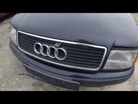 Видео: ОСМОТР БИТОЙ Ауди 100 с4, 2,8б, 91 г.в. Не смотря на повреждения - состояние ОГОНЬ!