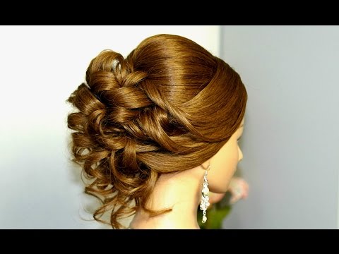 Видео: Вечерняя прическа на длинные и средние волосы на основе буклей.
