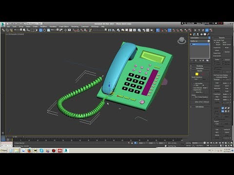 Видео: Приёмы моделирования в 3ds Max: телефонный шнур