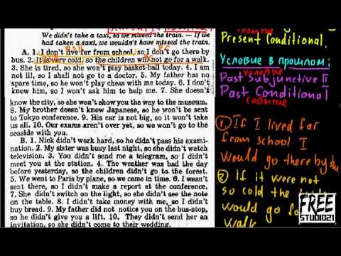 Видео: Subjunctive II и Conditional Mood | упражнение из Вербы