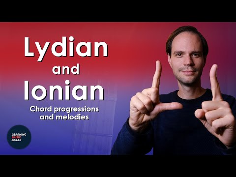 Видео: Сочетание лидийского и ионийского ладов = идеальная последовательность аккордов! (Заимствованные ...