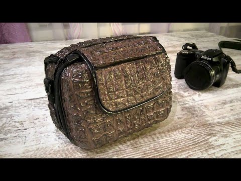 Видео: Имитация кожи крокодила из салфетки. Crocodile skin (imitation) from a napkin