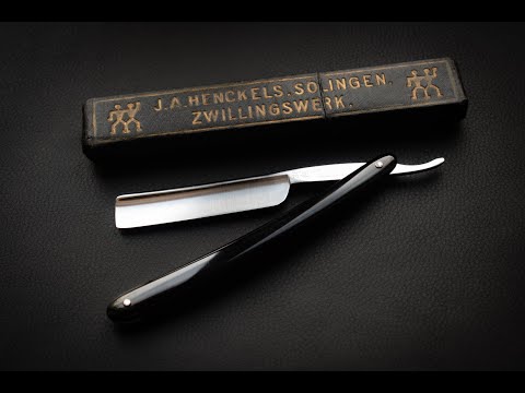 Видео: Не продается! Опасная бритва J.A. Henckels, model № 38, Solingen, 1910е