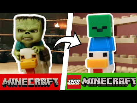 Видео: Сцены из фильма Minecraft в LEGO