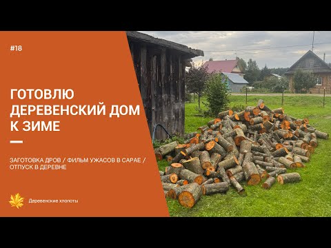 Видео: ПОДГОТОВКА К ЗИМЕ / ЗАГОТОВКА ДРОВ / УБОРКА В САРАЕ / ДЕРЕВЕНСКИЕ ХЛОПОТЫ