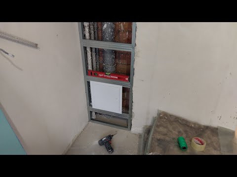 Видео: как закрыть ниши с трубами. Монтаж гипсокартона.