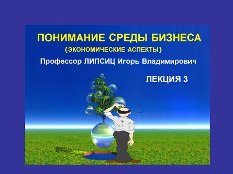 Видео: ПОНИМАНИЕ СРЕДЫ БИЗНЕСА. ЭКОНОМИЧЕСКИЕ АСПЕКТЫ. ЛЕКЦИЯ 3 (ИЗ 10)