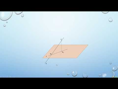 Видео: Ортогонално проектиране  Ъгъл между права и равнина