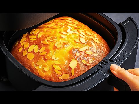 Видео: Только овес и яблоки!  Полезный диетический десерт-торт во фритюрнице за 5 минут!  Без сахара, без м