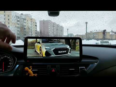 Видео: Android монитор 12.3 дюйма. Audi A6/A7 C7