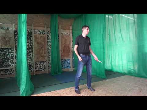 Видео: Безоборотное метание ножа. Наиль Ахмаду. Основа основ.