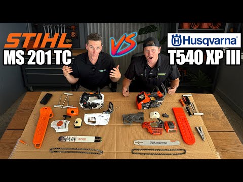 Видео: Обзор и разборка Husqvarna T540 XP III и Stihl MS 201 TC!