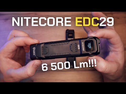 Видео: ОЧЕНЬ ЯРКИЙ EDC ФОНАРЬ !1!  NITECORE EDC29 - 6500 Lm