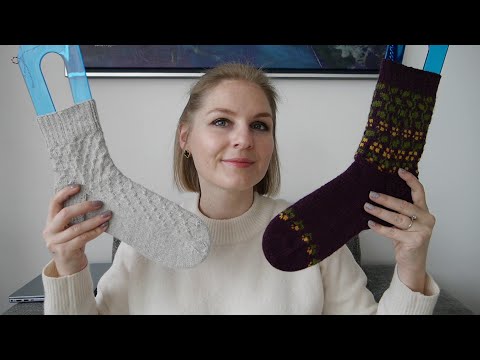 Видео: Носки жаккардом и не только🧶 Пряжа из Парижа 🥐 Новый дневник для вязальных проектов