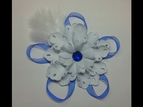 Видео: Снежинка из фоамирана/DIY Snowflake