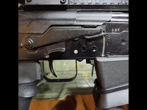 Видео: Замена флажка предохранителя на Сайге 12 исп.030
