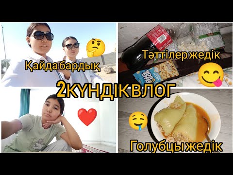 Видео: 2КҮНДІК ВЛОГ ❤️ қайда бардық 🤔 голубцы жедік🤤 тәттілер жедік 😋 тіркел ✅✅✅✅✅✅✅✔️✔️