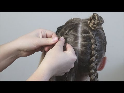 Видео: Две прически для школы / прическа на каждый день / #прическа на длинные волосы