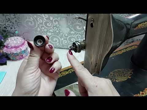 Видео: Регулируем натяжение нити, чистим и смазываем ручную швейную машину ПМЗ.