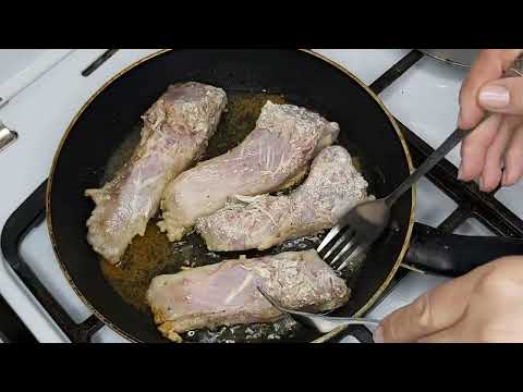 Видео: Балық қуыру әдісі. Түскі асқа балық пен картоп қуырамыз.