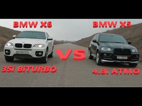 Видео: Тест Драйв BMW X5 e70 4.8i BMW X6 e71 3.5i -  ТУРБО ИЛИ АТМО? Кто же круче - CARDYNAMIC.