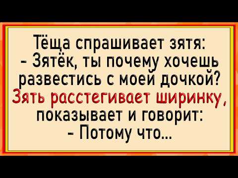 Видео: Как тёща зятю помогла! Сборник свежих анекдотов! Юмор!