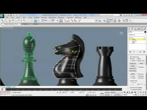 Видео: 3ds max  Делаем шахматы 5