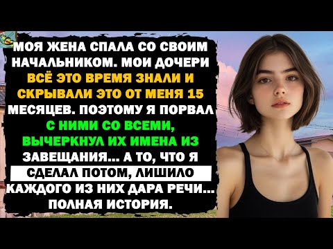 Видео: Жена спала с боссом, а СОБСТВЕННЫЕ дочери знали и молчали почти полтора года. В ответ я просто ...