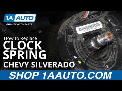 Видео: Как заменить пружину часовой подушки безопасности на Chevrolet Silverado 1500 07–12 годов