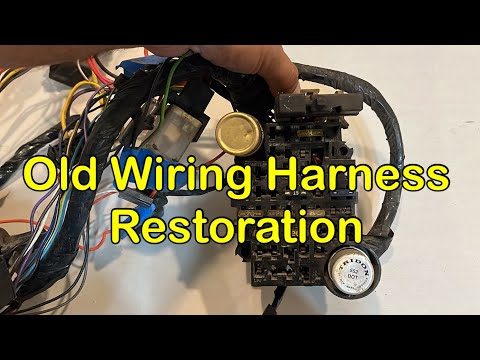 Видео: восстановление старого жгута проводов грузовика GM 73-87 годов