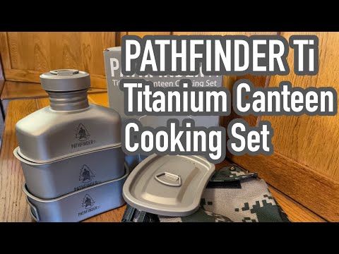 Видео: Обзор набора посуды Pathfinder Ti Titanium Canteen и сравнение с конкурентами.