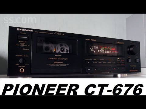 Видео: Кассетная дека PIONEER CT-676.
