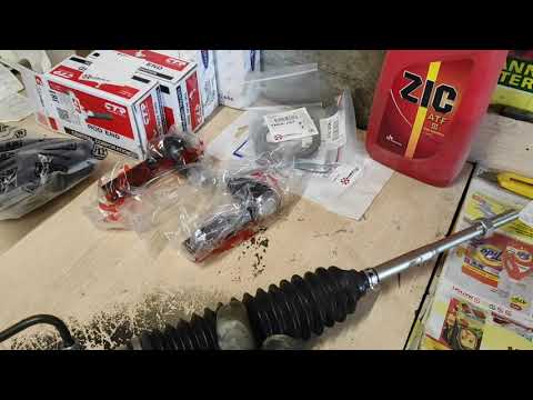 Видео: замена  рулевой рейки и передних рычагов на Nissan Primera P 12