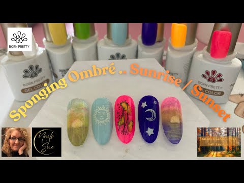 Видео: Коллаборация ногтей Equinox Autumn Fall Easy Sponged Ombré Nails @katiecatnails