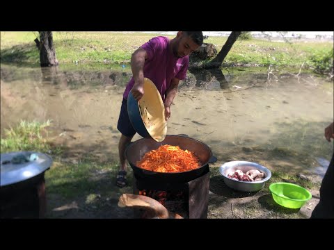 Видео: Плов приготовленный в Каратагском ущелье.Каратаг Апрель. 2023г