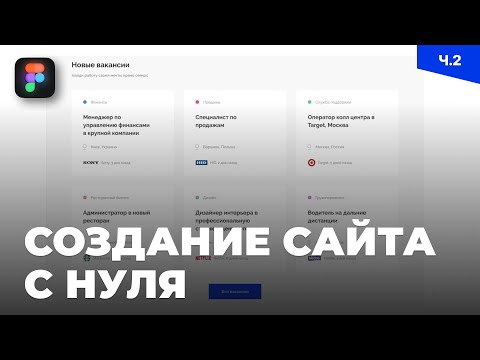 Видео: Уроки Figma (Фигма) – №27: Создание сайта с нуля / Часть 2 из 3
