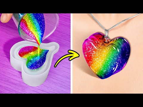 Видео: 🩵УДИВИТЕЛЬНЫЕ РАДУЖНЫЕ ПОДЕЛКИ 🌈 3D РУЧКА, ПОЛИМЕР, ЭПОКСИДНАЯ СМОЛА, КЛЕЙ