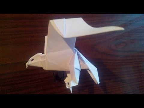 Видео: Орел оригами, eagle origami (Nicolas Terry)