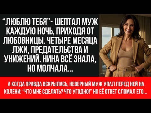Видео: Муж изменял 4 месяца, но когда правда вскрылась, приполз на коленях просить прощения