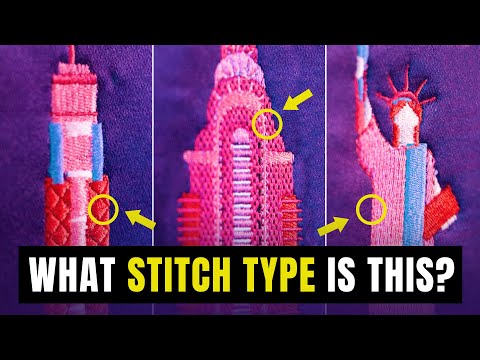 Видео: Руководство для начинающих по типам стежков для машинной вышивки