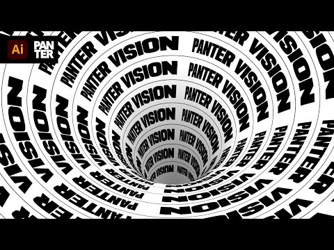 Видео: Кинетическая текстовая дыра в Illustrator